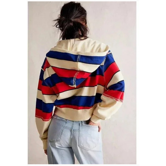 Free People We The Free Ry Zip Thru Hoodie XS NEW - Picture 2 of 5